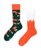 der Fuchs und seine Farbe! Socken in grün - orange